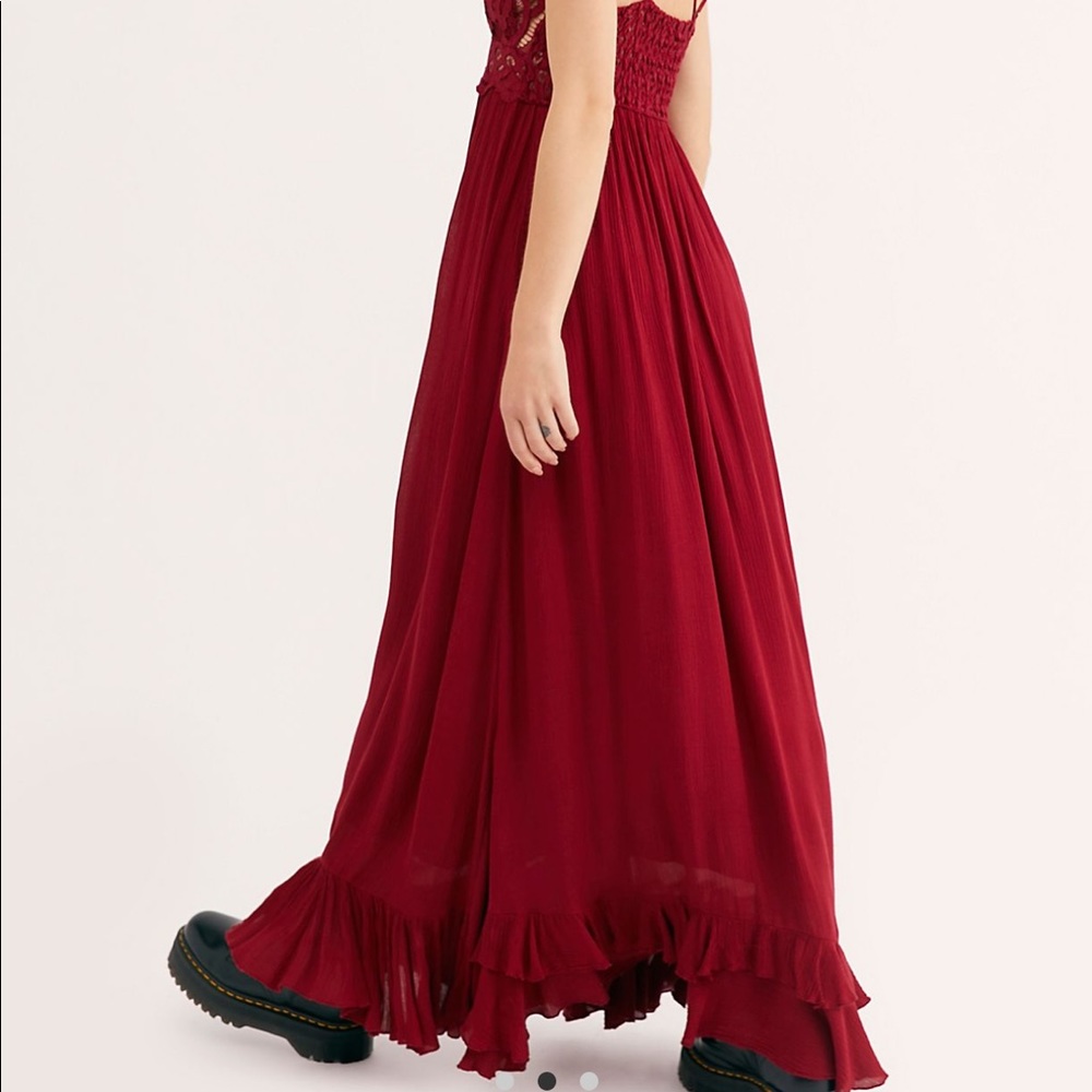 Adella Maxi Dress - Cranberry - Picture 3 of 6